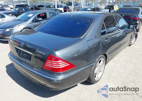 2002 Mercedes-Benz S 500 из США, поврежденный, VIN WDBNG75J92A261702